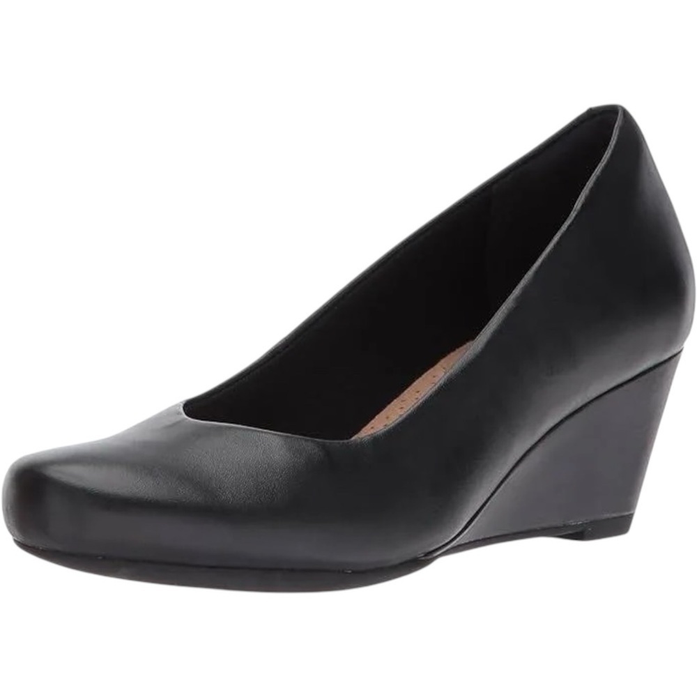Classic Black Wedge Pump - Women's Dress Shoe